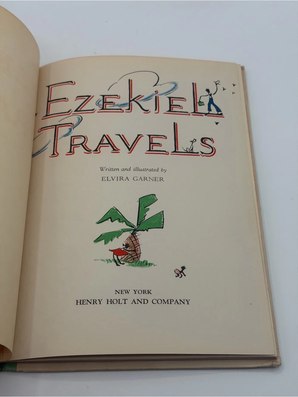 Ezekiel Travels by Elvira Garner (Hardcover Book, 1938) First Edition